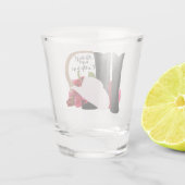 西部の結婚式のカウボーイ・ブーツの帽子のバラは個人化なります ショットグラス (裏面)