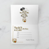 西部の結婚式招待状 招待状 (内部)