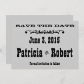 西部の結婚式|の保存日付 セーブザデート (正面/裏面)