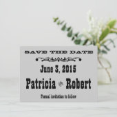 西部の結婚式|の保存日付 セーブザデート (スタンド正面)