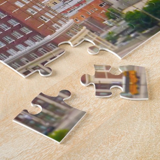 西部の自動建物の中二階のコンドミニアムカンザスシティ ジグソーパズル (側面)