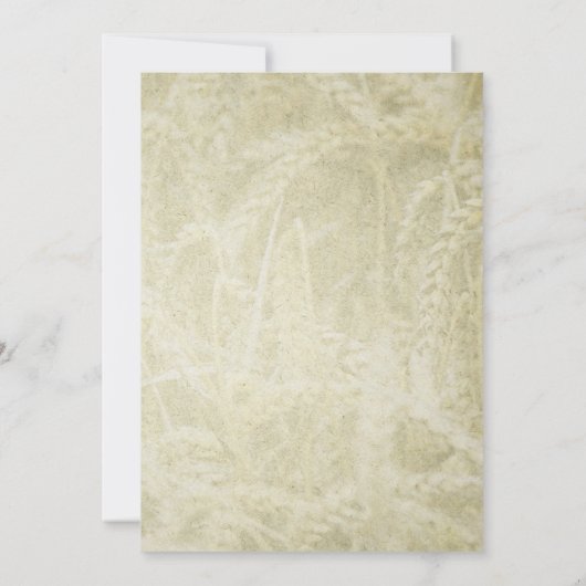 西部の農場の結婚式招待状 招待状 (裏面)