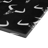 西部の長角牛のブル・ホーンのデザインの砂漠のスカル カッティングボード (角)