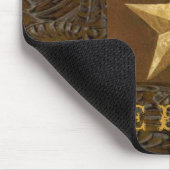 西部の革用具のプリントの星牧場マウスパッド マウスパッド (コーナー)