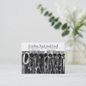 西部の馬の鋲名刺のテンプレート 名刺 (スタンド正面)