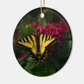 西部の黄色いアゲハチョウ セラミックオーナメント (左)