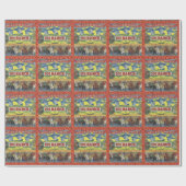 西部の101の牧場ロデオのカウボーイ ラッピングペーパー (フラット)