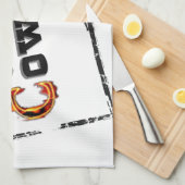 西部の"決め付けられた女性のカーボーイ"の台所タオル キッチンタオル (四つ折り)