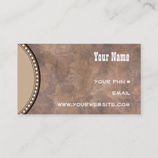 西部のEarthstoneのカスタムな名刺 名刺 (正面)