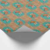 西部のPalominoの馬および革プリント ラッピングペーパー (角)