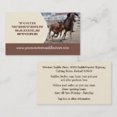 西部のSaddleryの名刺 名刺 (正面/裏面)