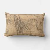 西部アメリカ1814年を渡るルイス及びクラークの地図 ランバークッション (正面)