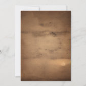 西部カウボーイシルエット卒業祝賀会 招待状 (裏面)