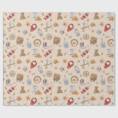 西部カウボーイヴィンテージ金ゴールド採掘 ラッピングペーパー (フラット)