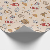 西部カウボーイヴィンテージ金ゴールド採掘 ラッピングペーパー (角)