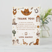 西部カウボーイ誕生日パーティー 招待状 (スタンド正面)