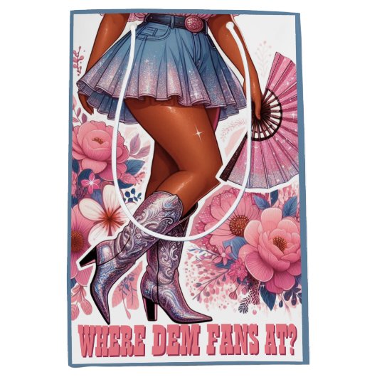 西部ゴージャスカウガール ミディアムペーパーバッグ (正面)