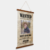 西部スタイルの誕生日壁掛けタペストリー 吊り下げ型タペストリー (傾斜あり)