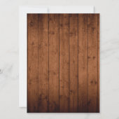 西部スタイルベビーリビールシャワー招待状 招待状 (裏面)