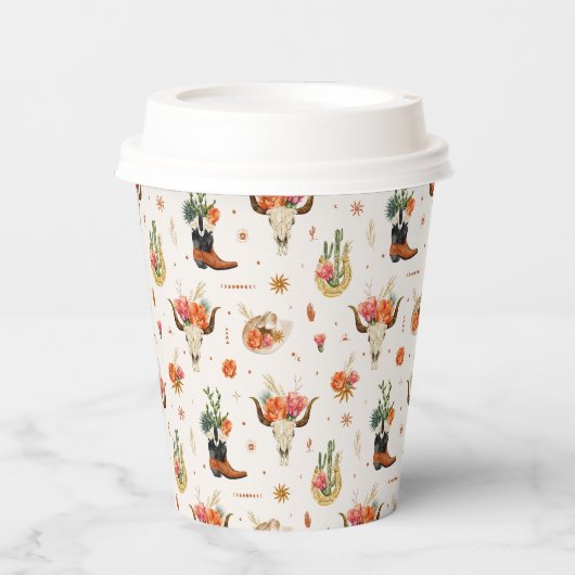 西部スタイル 紙コップ (正面)