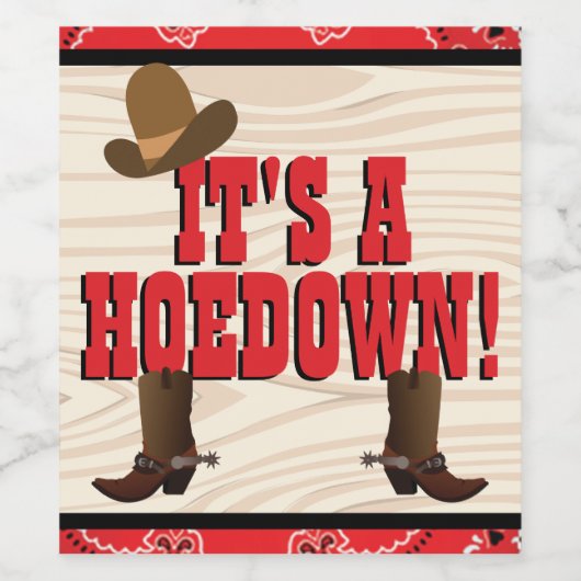 西部テーマ ワインラベル (シングルラベル)