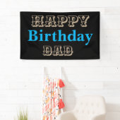 西部ハッピーバースデーのパパ 横断幕 (インサイチュ)
