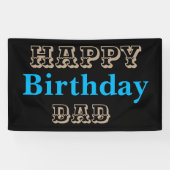 西部ハッピーバースデーのパパ 横断幕 (横)
