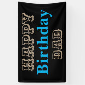 西部ハッピーバースデーのパパ 横断幕 (縦)