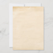 西部パーティー、カウボーイの誕生日 招待状 (裏面)