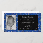 西部ベビー誕生発表 案内状 (正面/裏面)