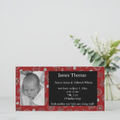 西部ベビー誕生発表 案内状 (スタンド正面)