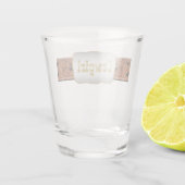 西部ベルトおよび女性のカーボーイのバックル ショットグラス (裏面)