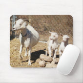 西部ママDoeおよび子供-ピグミーのヤギ家族- マウスパッド (マウス)