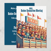 西部ロデオカスタム 招待状 (正面/裏面)