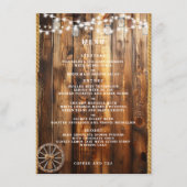 西部ロープ ワゴン ホイール メイソンジャー ストリング ライト メニュー (正面)