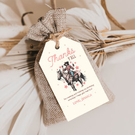 西部ワイルドウェストカウガール誕生日ありがとう ギフトタグ