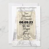 西部ヴィンテージご出席をお願い致します 招待状 (正面)