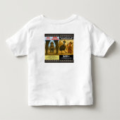 西部劇風動物映画ポスターのパロディ トドラーTシャツ (裏面)