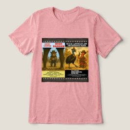 西部劇風動物映画ポスターのパロディ トライブレンドTシャツ