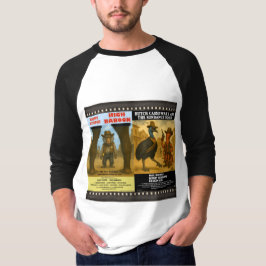 西部劇風動物映画ポスターのパロディ Tシャツ