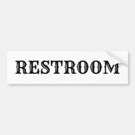 西部化粧室の印 バンパーステッカー