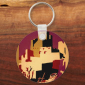 西部南西プエブロWPAナショナル キーホルダー (正面)