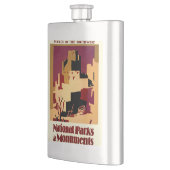 西部南西プエブロWPAナショナル フラスク (左)