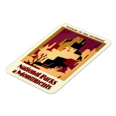 西部南西プエブロWPAナショナル マグネット (左側)