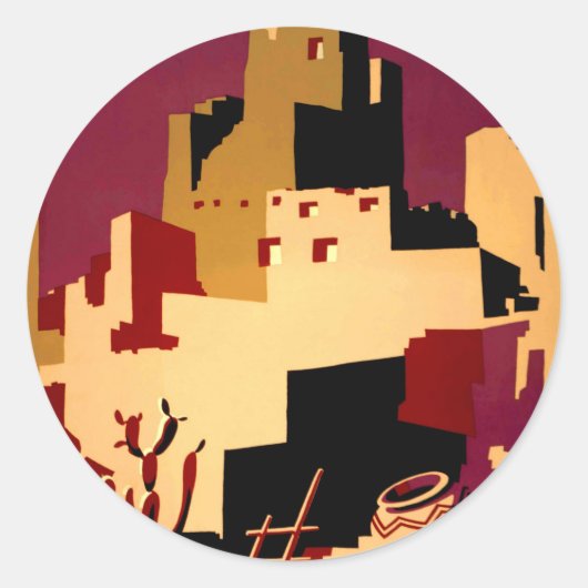 西部南西プエブロWPAナショナル ラウンドシール (正面)