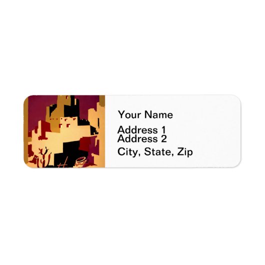 西部南西プエブロWPAナショナル ラベル (正面)