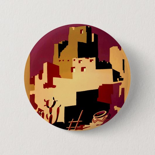 西部南西プエブロWPAナショナル 缶バッジ (正面)