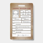 西部国 バッジ (Back)