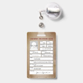 西部国 バッジ (Back with Retractable)