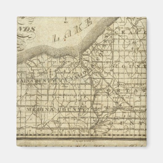 西部地区地図 マグネット (正面)